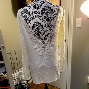 Ecote Lace Back Blouse